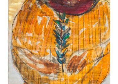 MRAB-02 | Oil on Papyrus | 70.5 x 51 cm | 2019