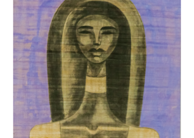 HBOR-06 | Acrylic on Papyrus | 70.5 x 51 cm | 2019