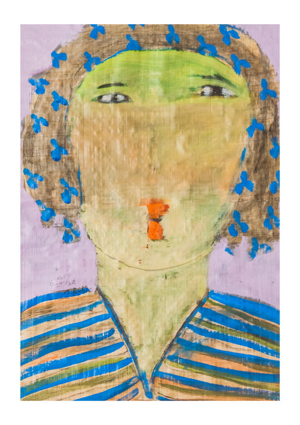 MRAB-07 | Oil on Papyrus | 70.5 x 51 cm | 2019