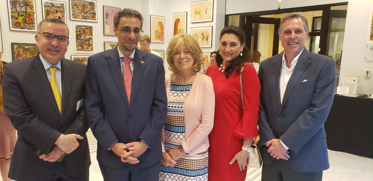 The inauguration of “A New Legacy: Contemporary Art of Egypt” with over 50 pieces at Falls Church Arts Gallery, Virginia.